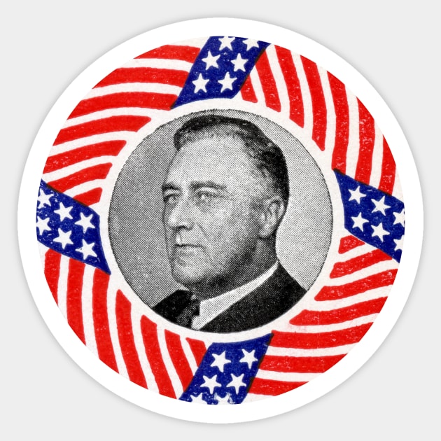 1933 Franklin D. Roosevelt Sticker by historicimage